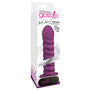Curve Toys Gossip Soft Swirl Rechargeable Remote - Controlled Textured 7.5 in. Silicone Vibrating Dildo Violet - Royal Sins