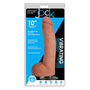 Curve Toys Jock 10 in. Vibrating Dildo with Balls & Suction Cup Beige - Royal Sins