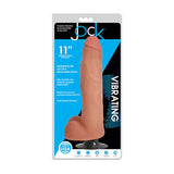 Curve Toys Jock 11 in. Vibrating Dildo with Balls & Suction Cup Beige - Royal Sins