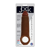 Curve Toys Jock 2 in. Enhancer with Ball Strap Extension Sheath Brown - Royal Sins