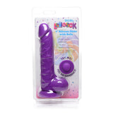 Curve Toys Lollicock 7 in. Silicone Dildo with Balls & Suction Cup Grape - Royal Sins