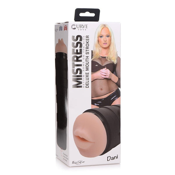 Curve Toys Mistress Dani Deluxe Mouth Stroker Light - Royal Sins