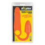 Curve Toys Rooster XXXPANDER Ribbed Penis Extender Sheath with Cockring & Anal Plug Orange - Royal Sins