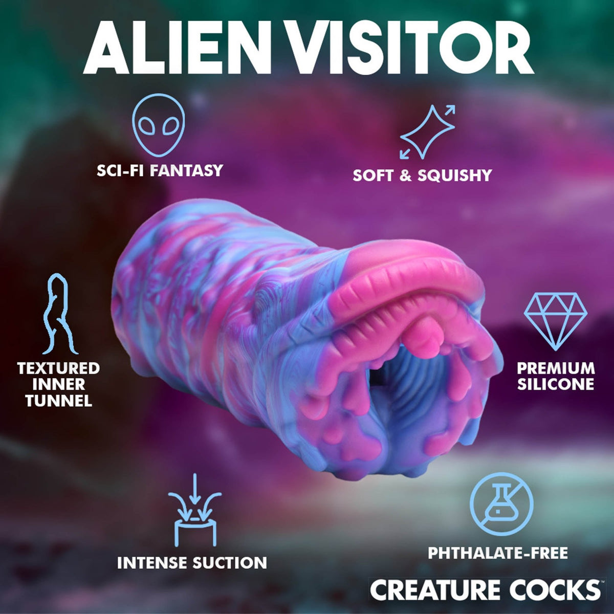 Cyclone Squishy Alien Vagina Stroker - Royal Sins