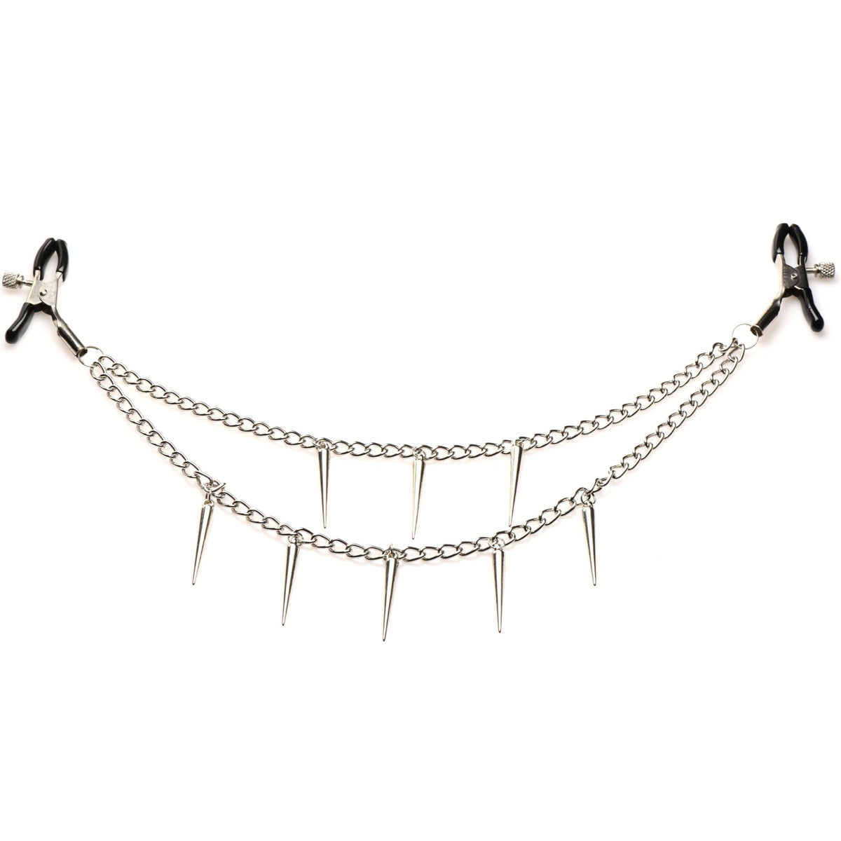 Daggers Double Chain Nipple Clamps - Royal Sins