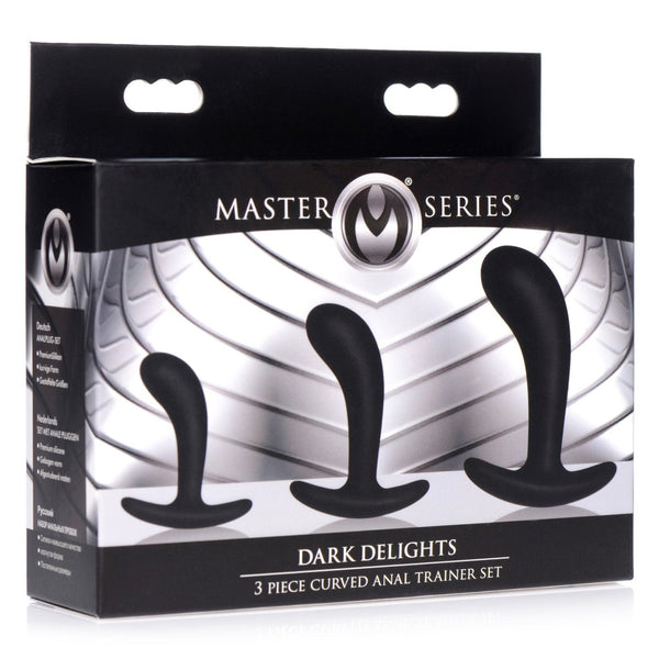 Dark Delights 3 Piece Curved Anal Trainer Set - Royal Sins