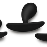 Dark Droplets 3 Piece Curved Silicone Anal Trainer Set - Royal Sins