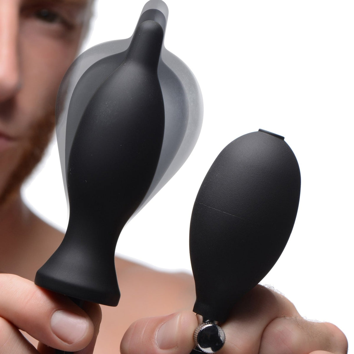 Dark Inflator Silicone Inflatable Anal Plug - Royal Sins