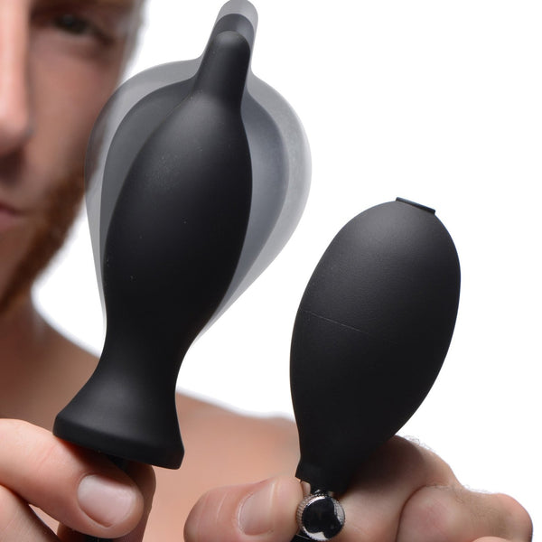 Dark Inflator Silicone Inflatable Anal Plug - Royal Sins