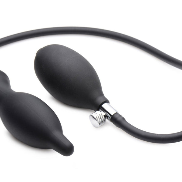 Dark Inflator Silicone Inflatable Anal Plug - Royal Sins