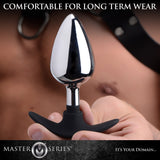 Dark Invader Metal and Silicone Anal Plug - Large - Royal Sins