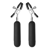 Dark Passion Vibrating Nipple Clamps - Royal Sins