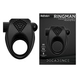 Decadence Ring Man Vibrating Rechargeable Cock Ring Black - Royal Sins