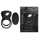 Decadence Shafter Shock E - Stim Cock Ring Black - Royal Sins