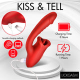 Deep Kiss Silicone Licking Rabbit Vibrator - Royal Sins