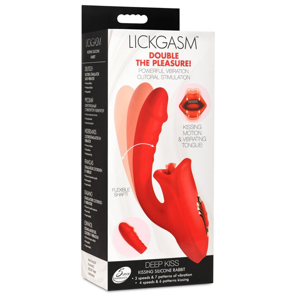 Deep Kiss Silicone Licking Rabbit Vibrator - Royal Sins