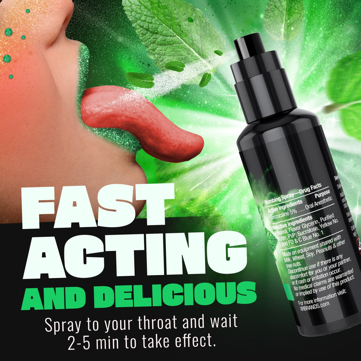 Deep Throat Mint Numbing Spray - Royal Sins