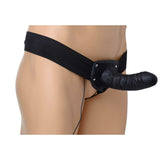 Deluxe Vibro Erection Assist Hollow Silicone Strap On - Royal Sins