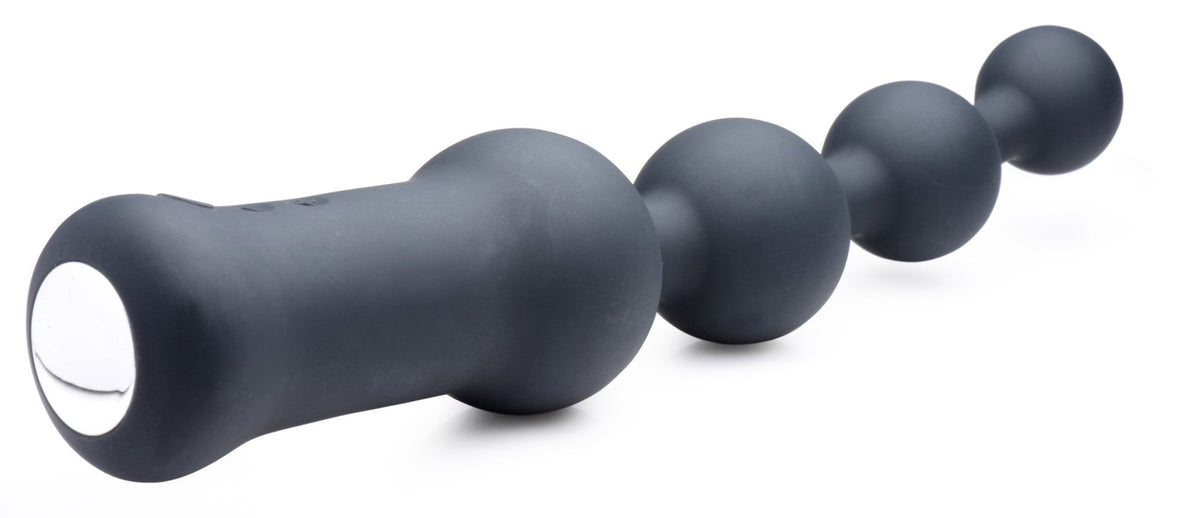 Deluxe Voodoo Beads 10X Silicone Anal Beads Vibrator - Royal Sins