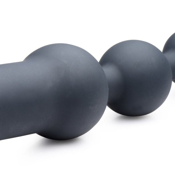 Deluxe Voodoo Beads 10X Silicone Anal Beads Vibrator - Royal Sins