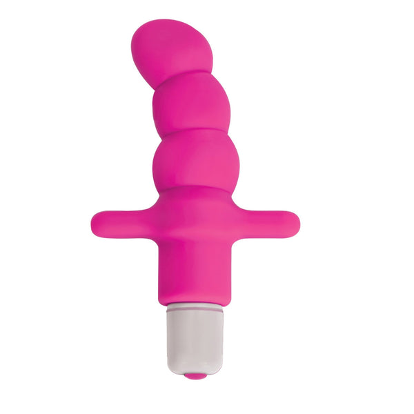 Desire Silicone Vibrating Anal Probe - Pink - Royal Sins