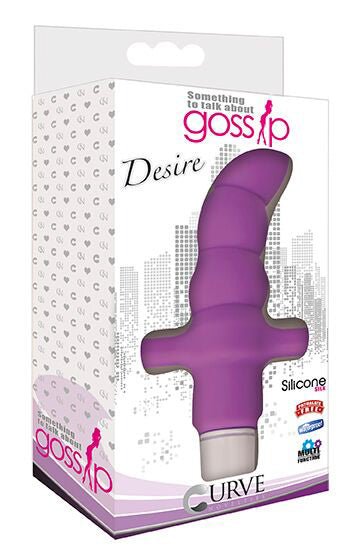 Desire Silicone Vibrating Anal Probe - Purple - Royal Sins