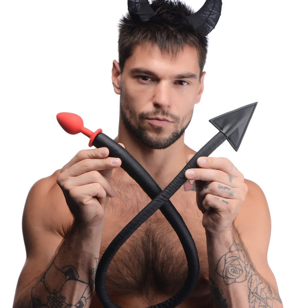 Devil Tail Anal Plug and Horns Set - Royal Sins