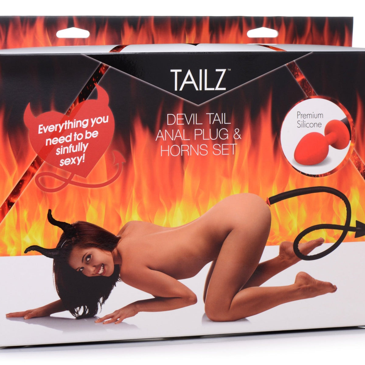 Devil Tail Anal Plug and Horns Set - Royal Sins