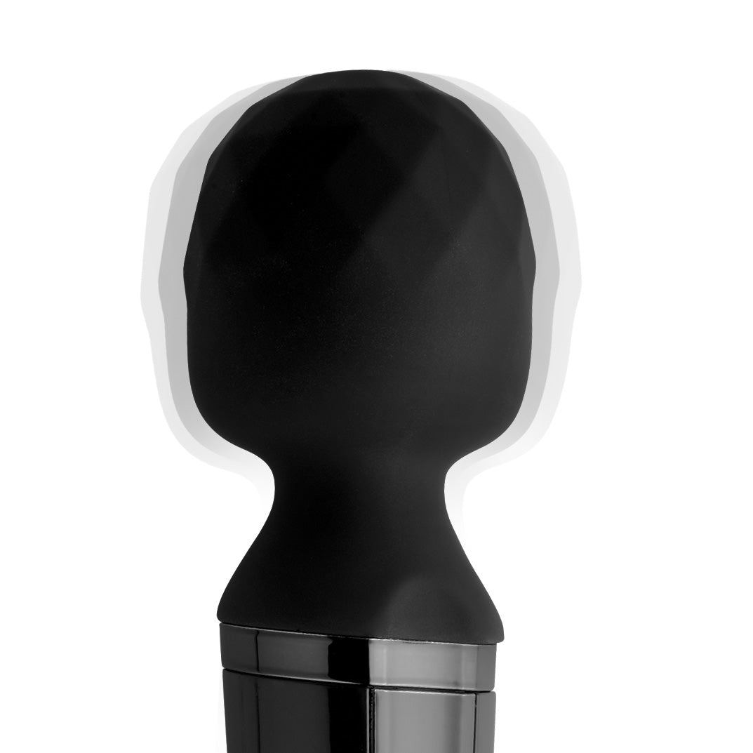 Diamond Head 24X Rechargeable Silicone Wand Massager - Royal Sins