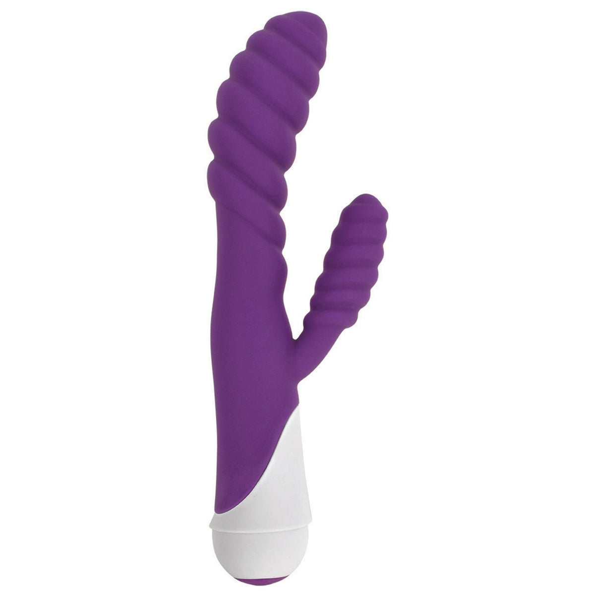 Diana 20x Rippled Silicone Rabbit Vibe - Purple - Royal Sins