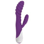 Diana 20x Rippled Silicone Rabbit Vibe - Purple - Royal Sins