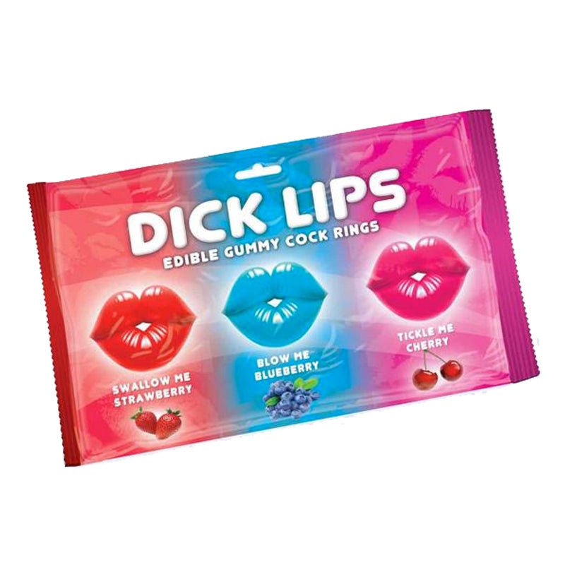 Dick Lips Edible Gummy Cock Rings 3 - Pack - Royal Sins