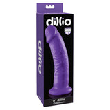 Dillio 9 in. Realistic Dildo With Suction Cup Purple - Royal Sins
