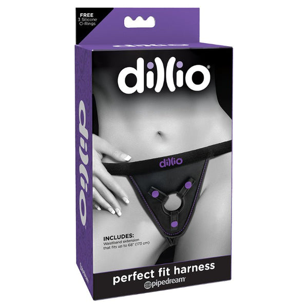 Dillio Adjustable Perfect Fit Harness Black/Purple - Royal Sins