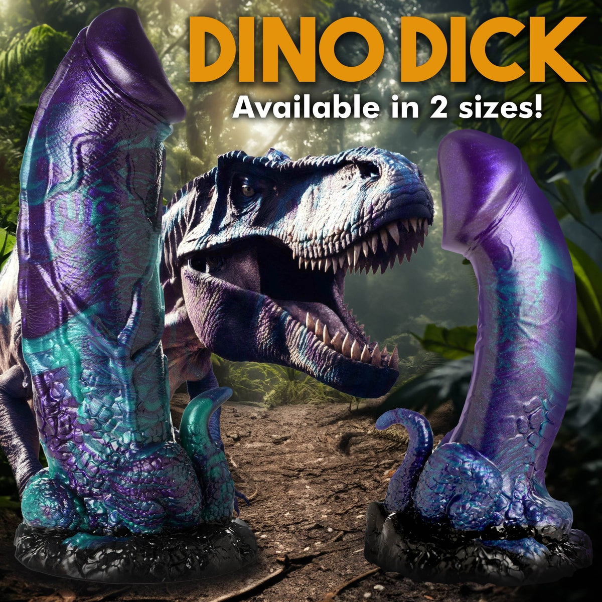 Dino - Dick Silicone Dildo - Large - Royal Sins