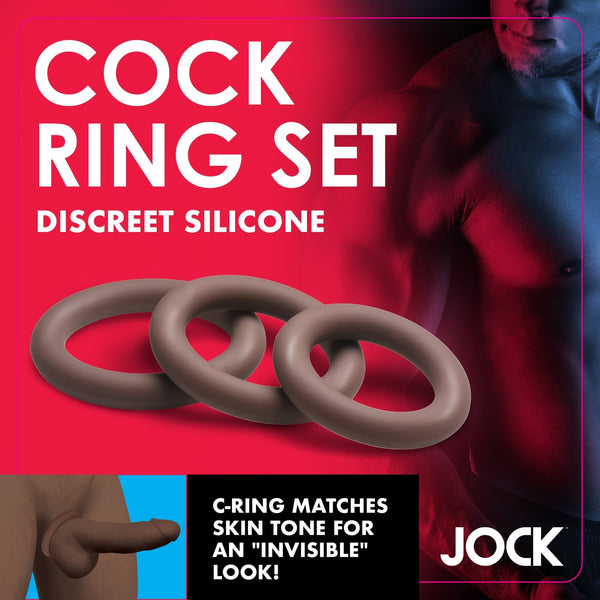 Discreet Silicone Cock Ring Set - Dark - Royal Sins