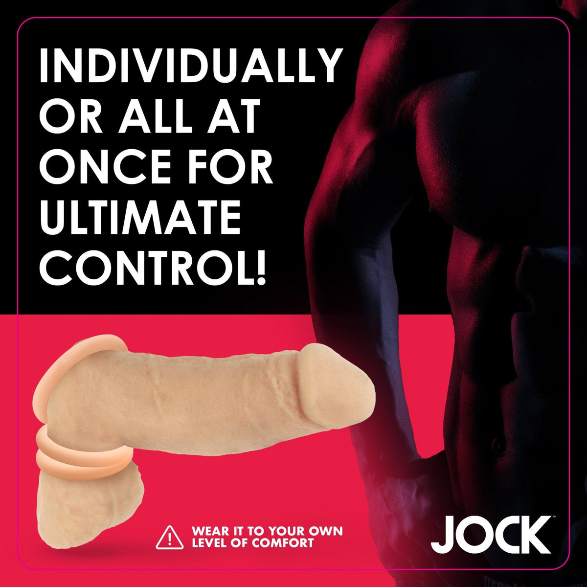 Discreet Silicone Cock Ring Set - Light - Royal Sins