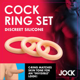 Discreet Silicone Cock Ring Set - Light - Royal Sins