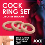 Discreet Silicone Cock Ring Set - Medium - Royal Sins