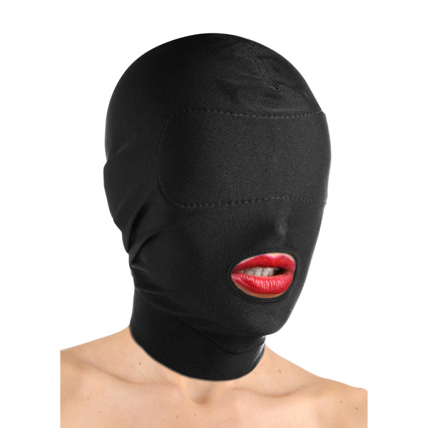 Disguise Open Mouth Hood with Padded Blindfold - Royal Sins