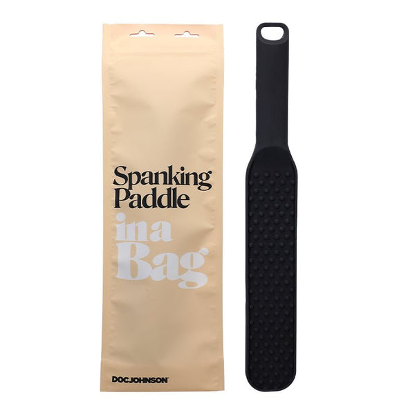 Doc Johnson Spanking Paddle In A Bag Silicone Black - Royal Sins