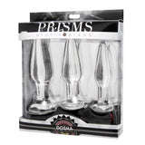 Dosha 3 Piece Glass Anal Plug Kit - Royal Sins