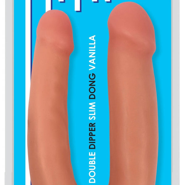 Double Dipper Slim Dildo - Light - Royal Sins