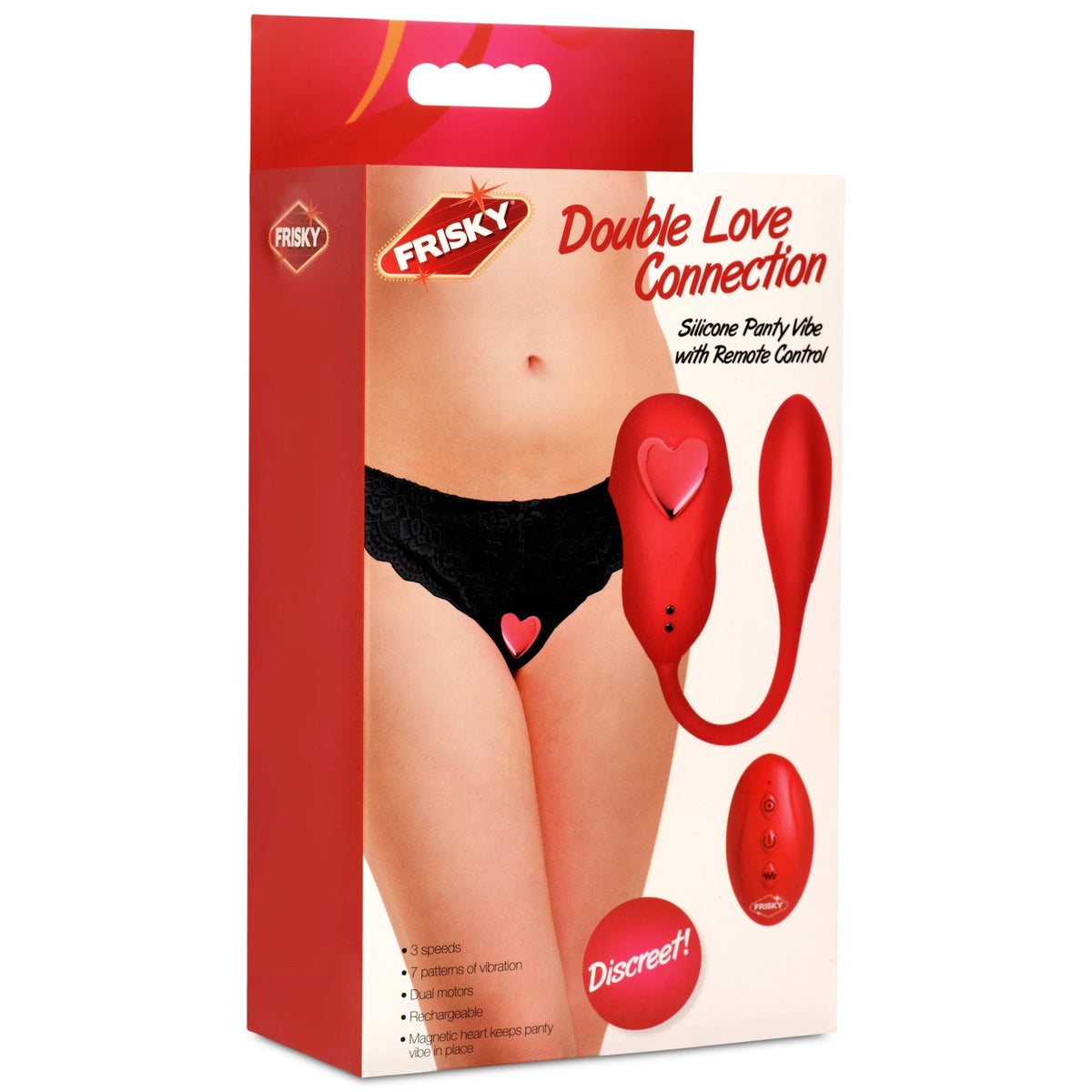 Double Love Connection Silicone Panty Vibe with Remote Control - Royal Sins