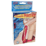 Double Penetrator Cock Ring (Red) - Royal Sins