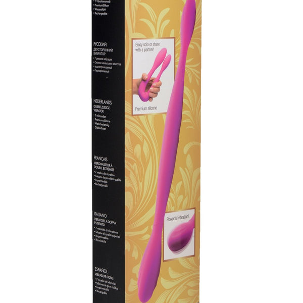 Double Thump 7x Rechargeable Silicone Double Dildo - Royal Sins