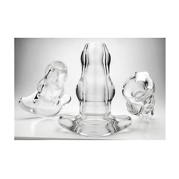 Double Tunnel Plug - Clear - Medium - Royal Sins