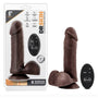 Dr. Skin - 8 inch 10 Function Wireless Remote Dildo - Chocolate - Royal Sins