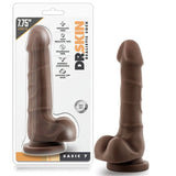 Dr. Skin Basic 7 Realistic 7.75 in. Dildo with Balls Brown - Royal Sins