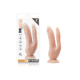 Dr. Skin DP Cock Realistic 8 in. Dual Entry Dildo Beige - Royal Sins